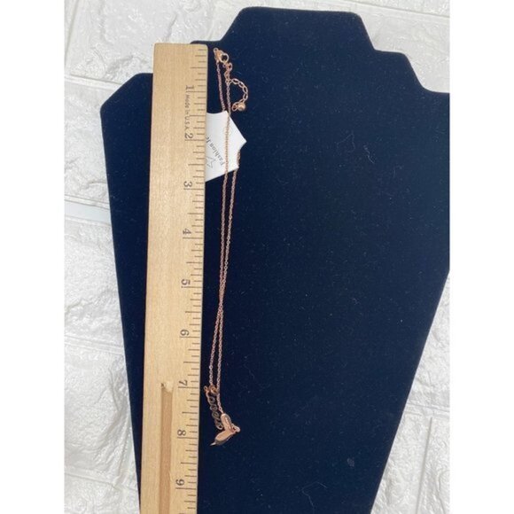 LoveU Heart Rose Gold Women’s Titanium Steel Necklace - Picture 3 of 8